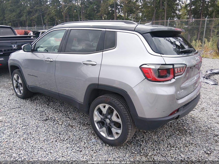 Vin: 3c4njdcb8jt401016, lot: 46576117, jeep compass limited 4x4 20183