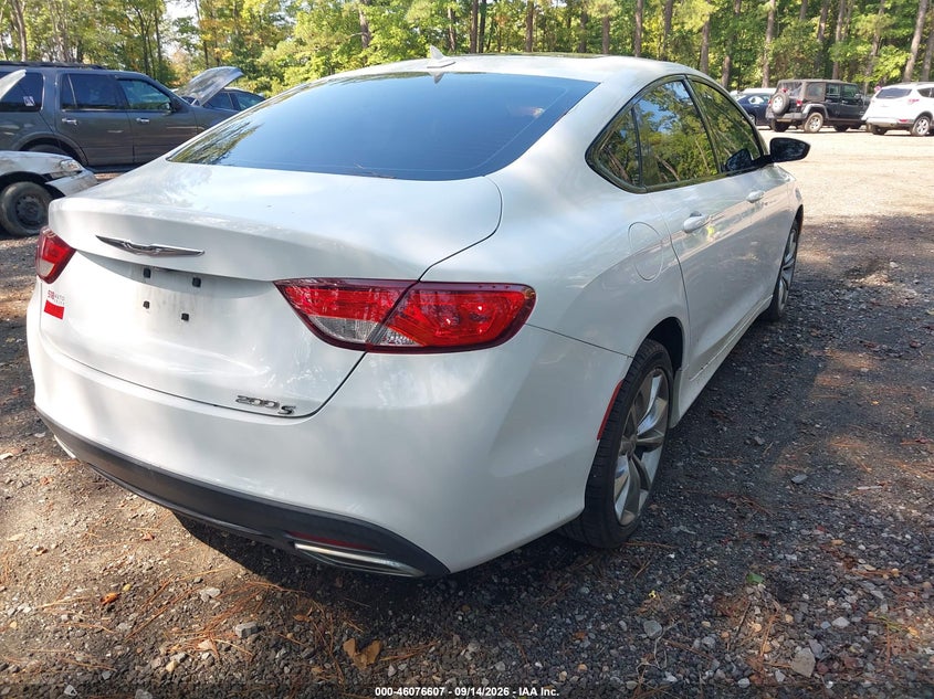 Vin: 1c3cccbg6fn672919, lot: 46576154, chrysler 200 s 20154
