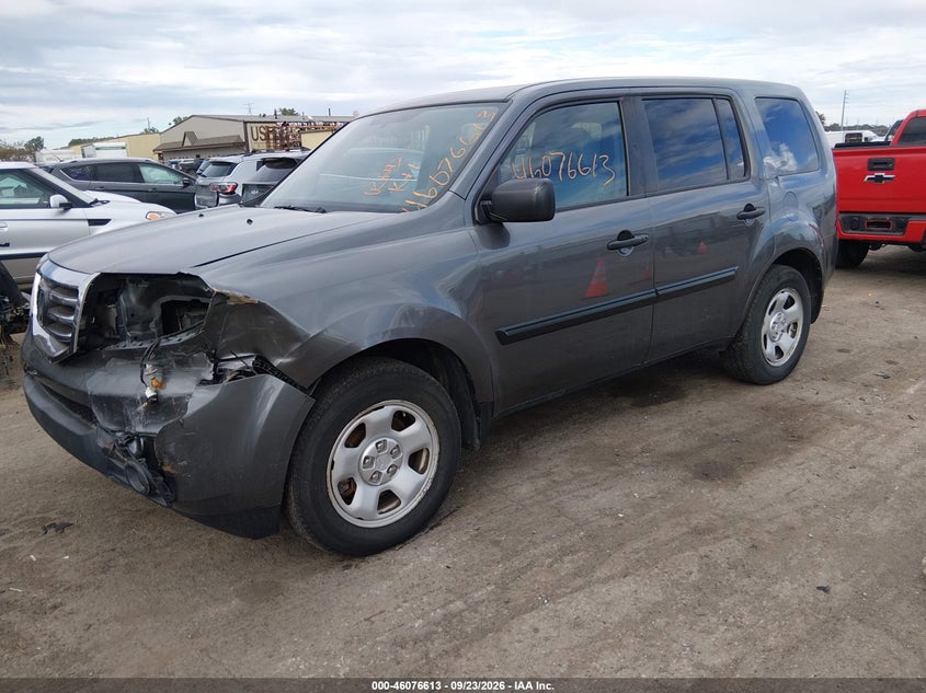 Vin: 5fnyf4h22db014374, lot: 46576160, honda pilot lx 20132