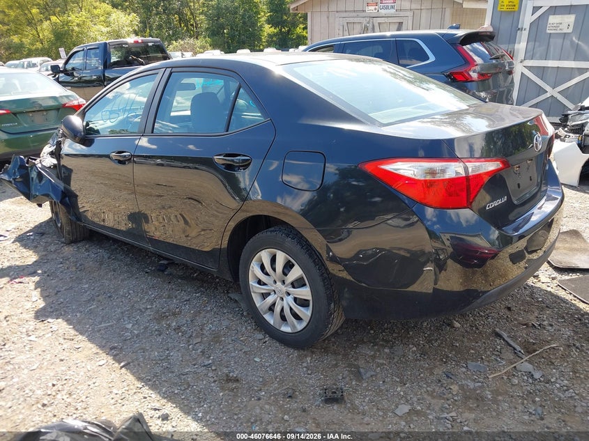 Vin: 5yfburhe4ep137201, lot: 46576193, toyota corolla le 20143