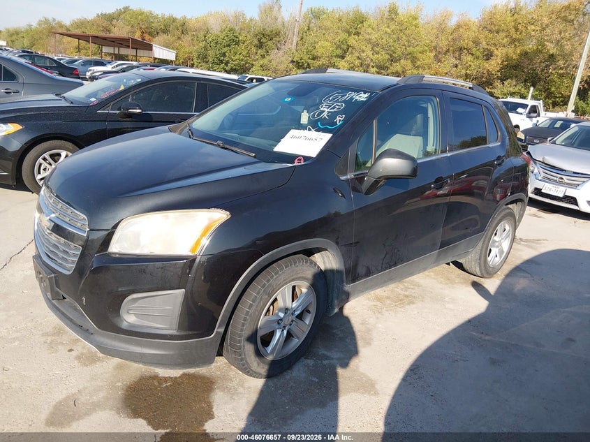 Vin: kl7cjlsb6gb658198, lot: 46576204, chevrolet trax lt 20162