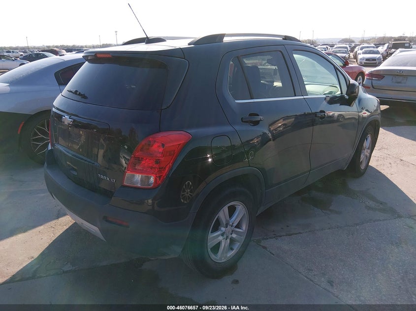 Vin: kl7cjlsb6gb658198, lot: 46576204, chevrolet trax lt 20164
