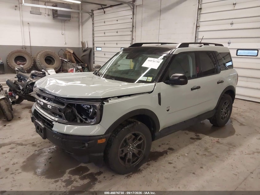 Vin: 3fmcr9b64mrb34231, lot: 46576276, ford bronco sport big bend 20212