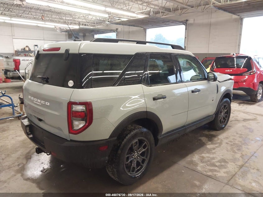 Vin: 3fmcr9b64mrb34231, lot: 46576276, ford bronco sport big bend 20214
