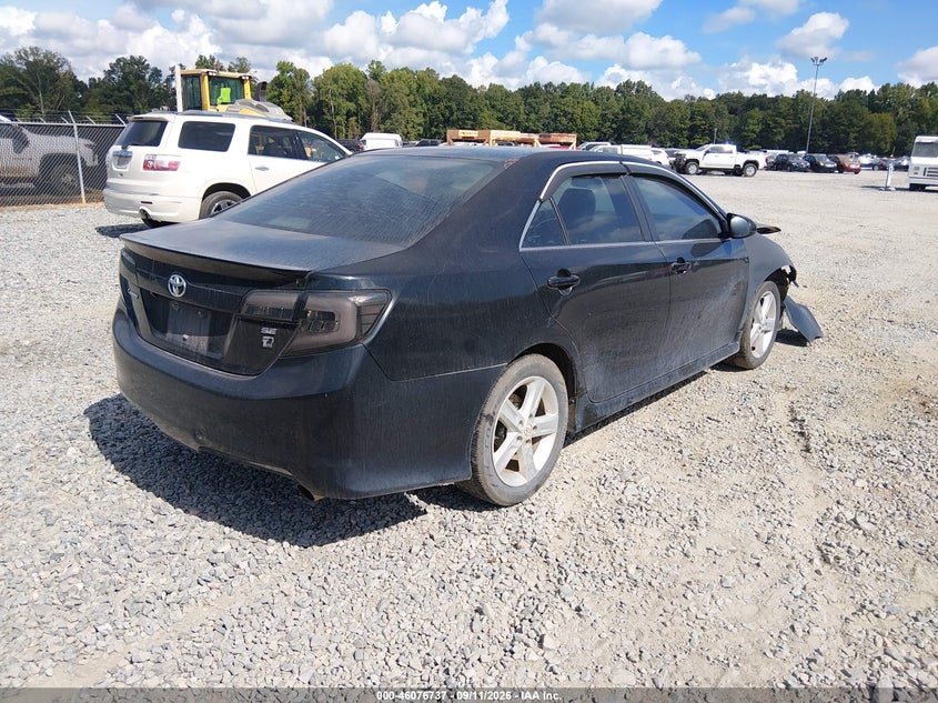 Vin: 4t1bf1fk9eu757108, lot: 46576284, toyota camry se 20144