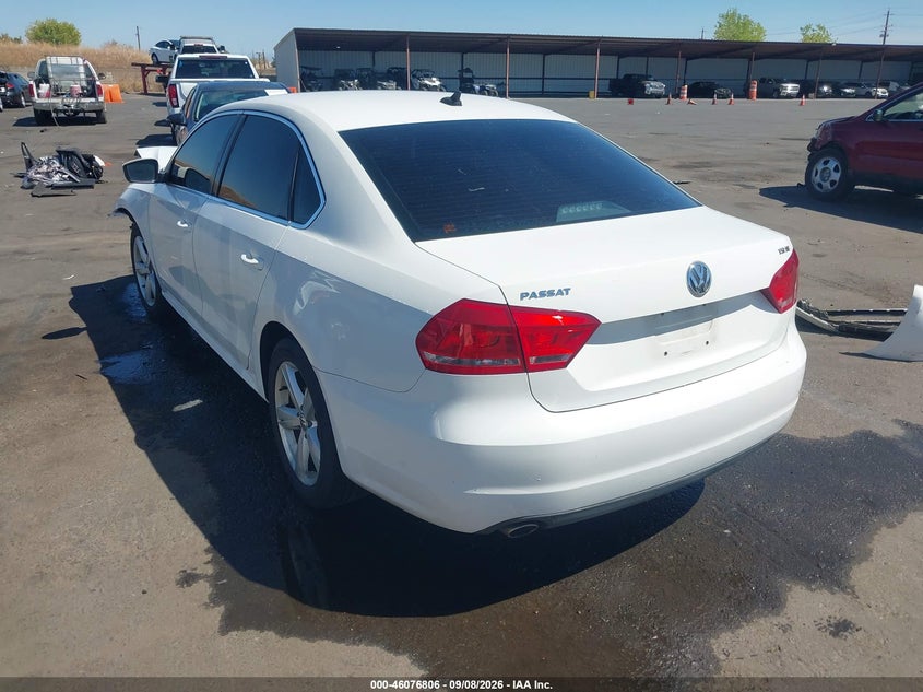 Vin: 1vwbt7a37fc006433, lot: 46576353, volkswagen passat 1.8t se 20153