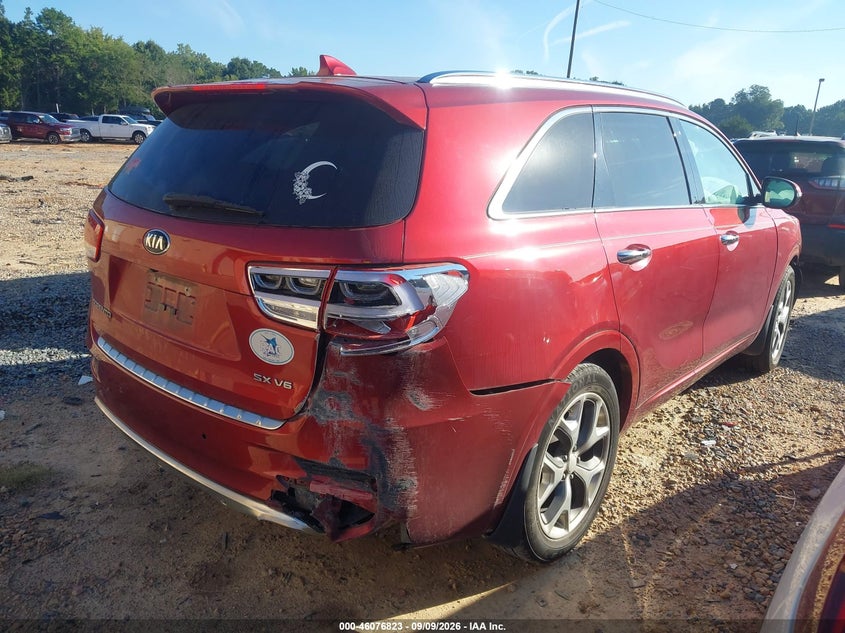 Vin: 5xypk4a57gg048917, lot: 46576370, kia sorento 3.3l sx 20164