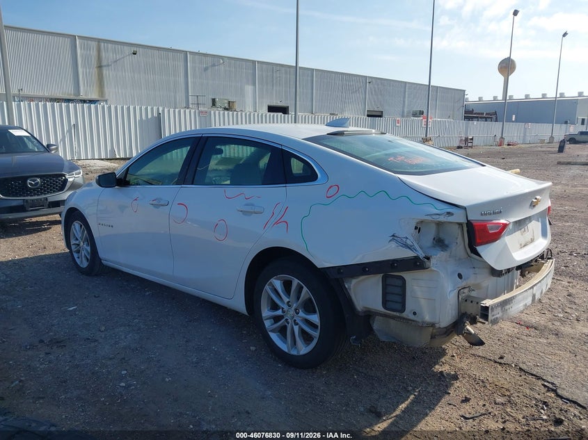Vin: 1g1ze5st9hf192565, lot: 46576377, chevrolet malibu 1lt 20173