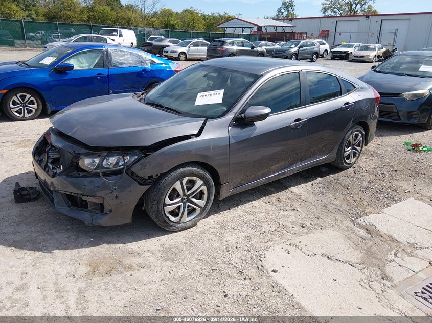 Vin: 19xfc2f56je030225, lot: 46576473, honda civic lx 20182