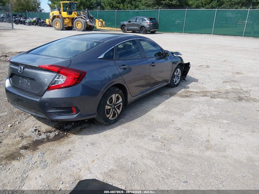 Vin: 19xfc2f56je030225, lot: 46576473, honda civic lx 20184