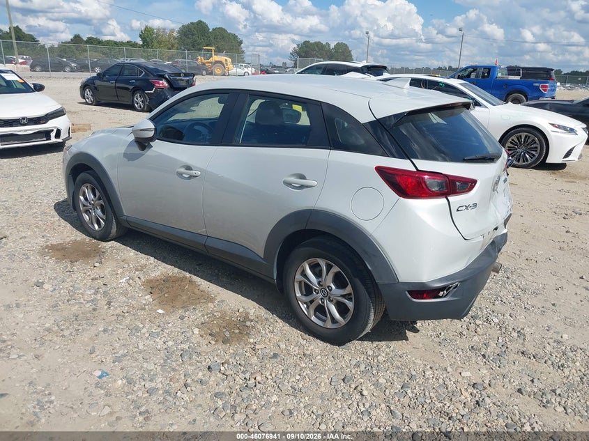 Vin: jm1dkdb78k0442508, lot: 46576488, mazda cx-3 sport 20193