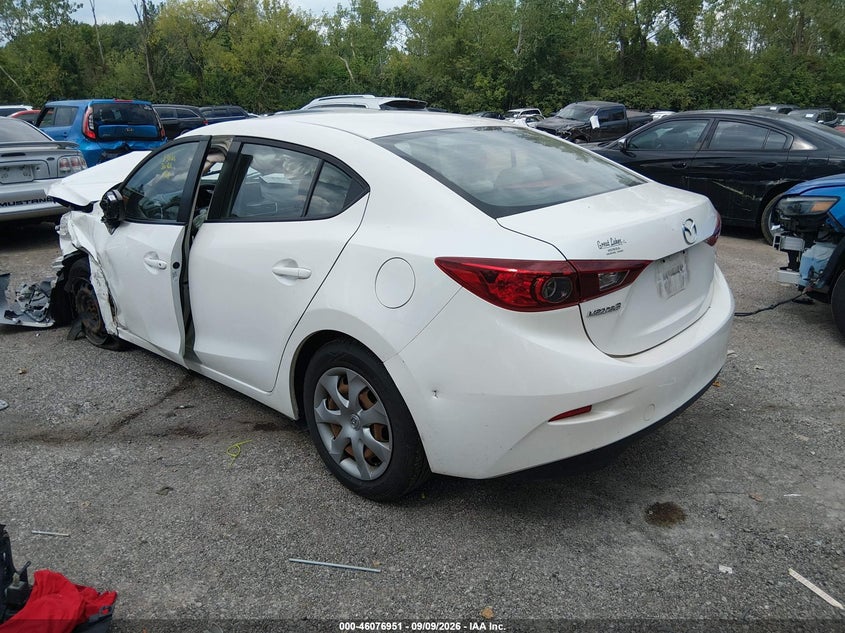 Vin: jm1bm1t75g1293295, lot: 46576498, mazda mazda3 i sport 20163