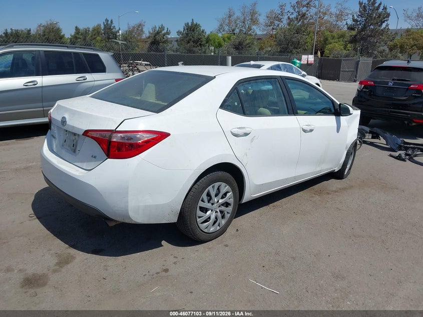 Vin: 2t1burhe8kc127511, lot: 46576650, toyota corolla le 20194