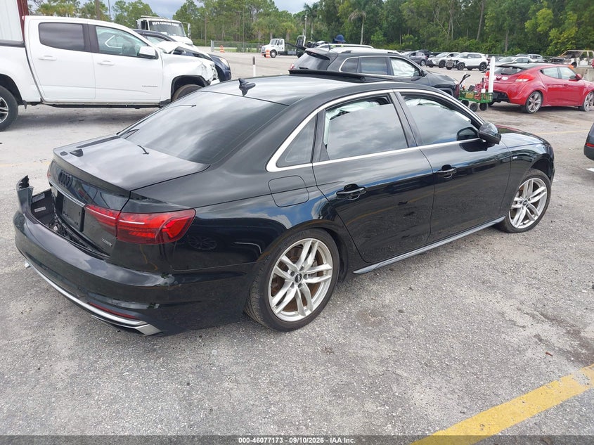 Vin: waudnaf49la073480, lot: 46576720, audi a4 premium 45 tfsi quattro s tronic 20204
