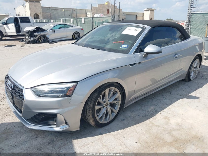 Vin: wau2agf58mn002618, lot: 46576729, audi a5 cabriolet premium 45 tfsi quattro s tronic 20212
