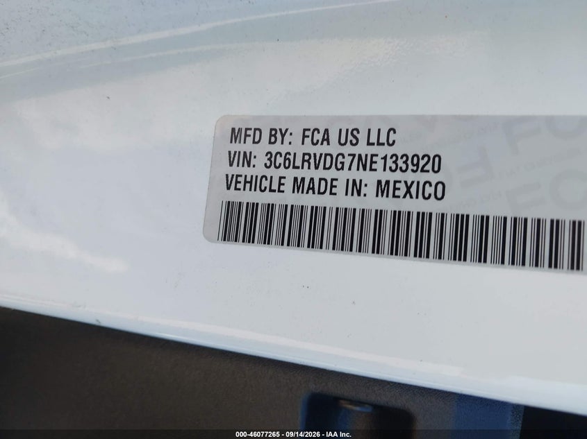 2022 RAM PROMASTER 2500 HIGH ROOF 159 WB · Фото 9