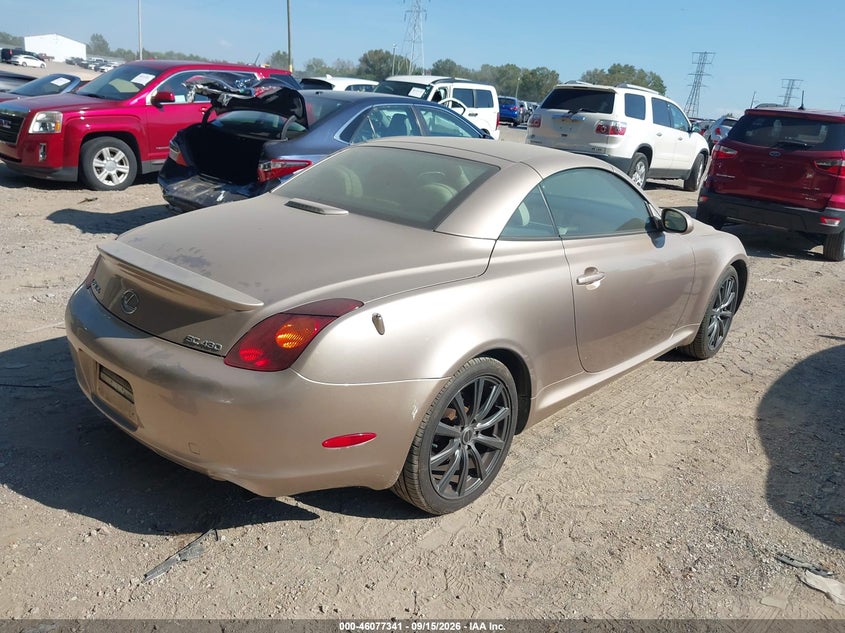 2002 LEXUS SC 430 auction photo 4