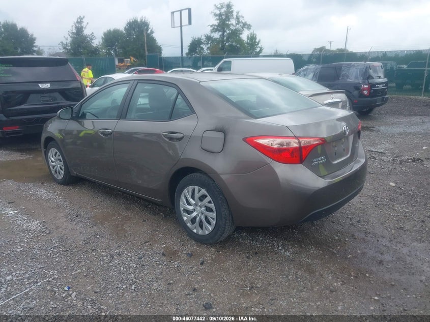 Vin: 2t1burhe0kc161345, lot: 46576989, toyota corolla le 20193