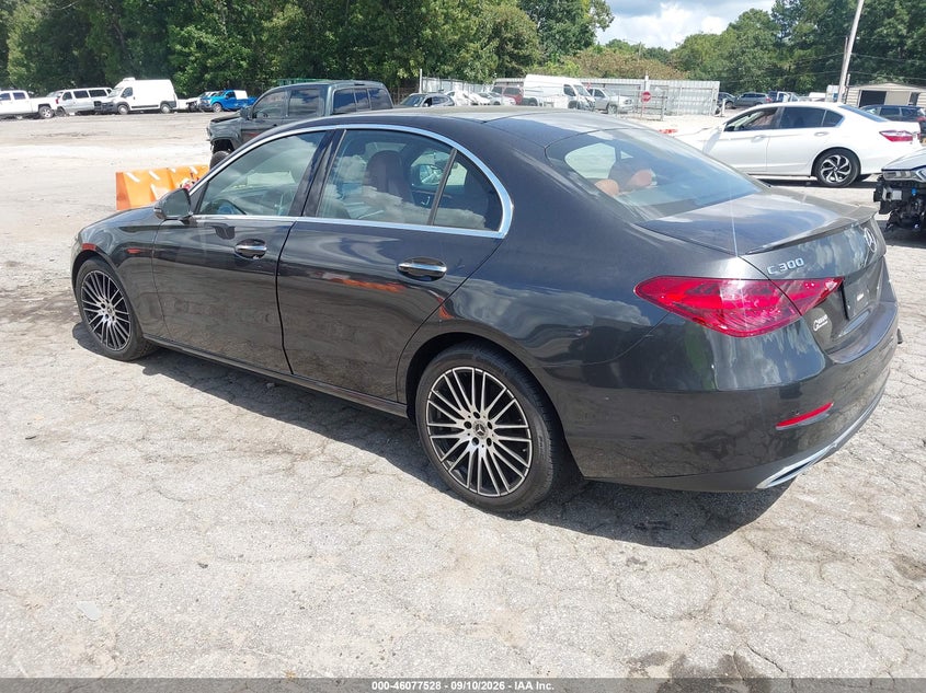 Vin: w1kaf4hb0pr086678, lot: 46577075, mercedes-benz c 300 4matic 20233