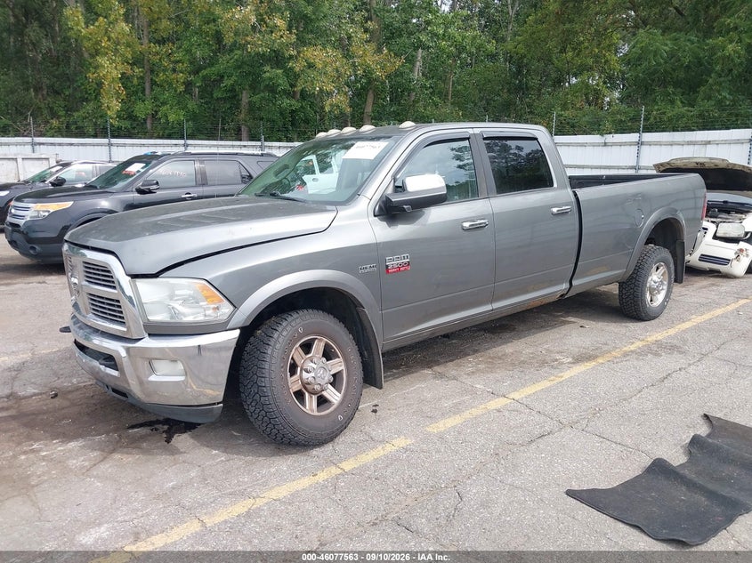 Vin: 3c6td5kt0cg132625, lot: 46577110, ram 2500 laramie 20122
