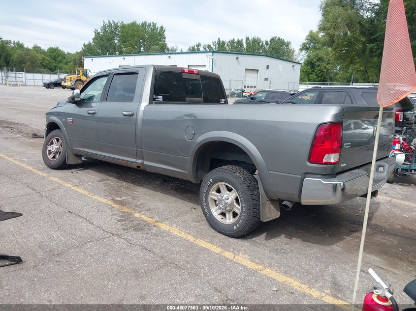 Vin: 3c6td5kt0cg132625, lot: 46577110, ram 2500 laramie 20123