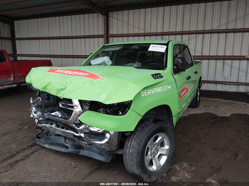 Vin: 1c6srfgt9kn591282, lot: 46577128, ram 1500 tradesman  4x4 5'7 box 20192