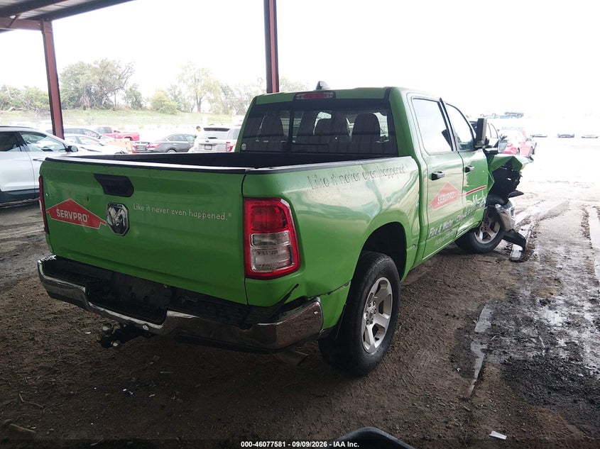 Vin: 1c6srfgt9kn591282, lot: 46577128, ram 1500 tradesman  4x4 5'7 box 20194