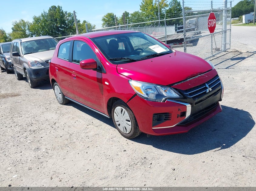 2024 Mitsubishi Mirage Es/Le, Front, IAAI, VIN ML32AUHJ6RH028493
