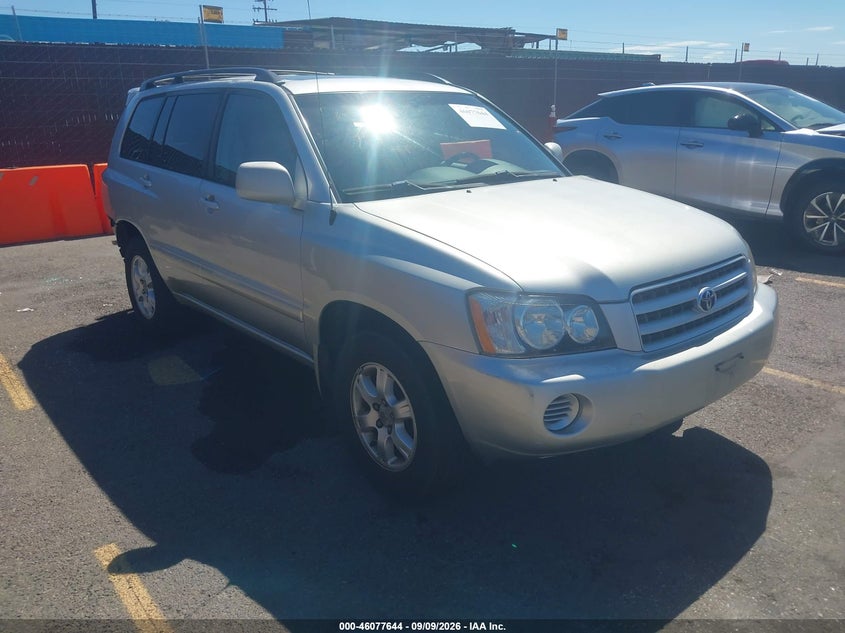 2002 Toyota Highlander V6, Лівий бік, IAAI, VIN JTEGF21A620030358