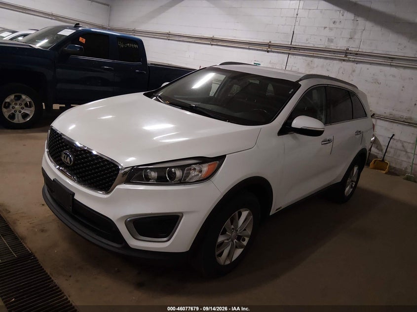 Vin: 5xypgda34gg052634, lot: 46577226, kia sorento 2.4l lx 20162