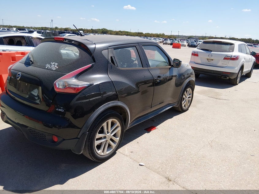 Vin: jn8af5mv9ft562464, lot: 46577251, nissan juke s 20154