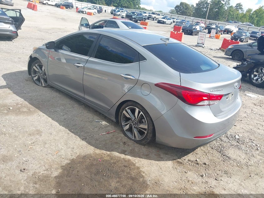 Vin: kmhdh4ae1fu353355, lot: 46577255, hyundai elantra limited 20153
