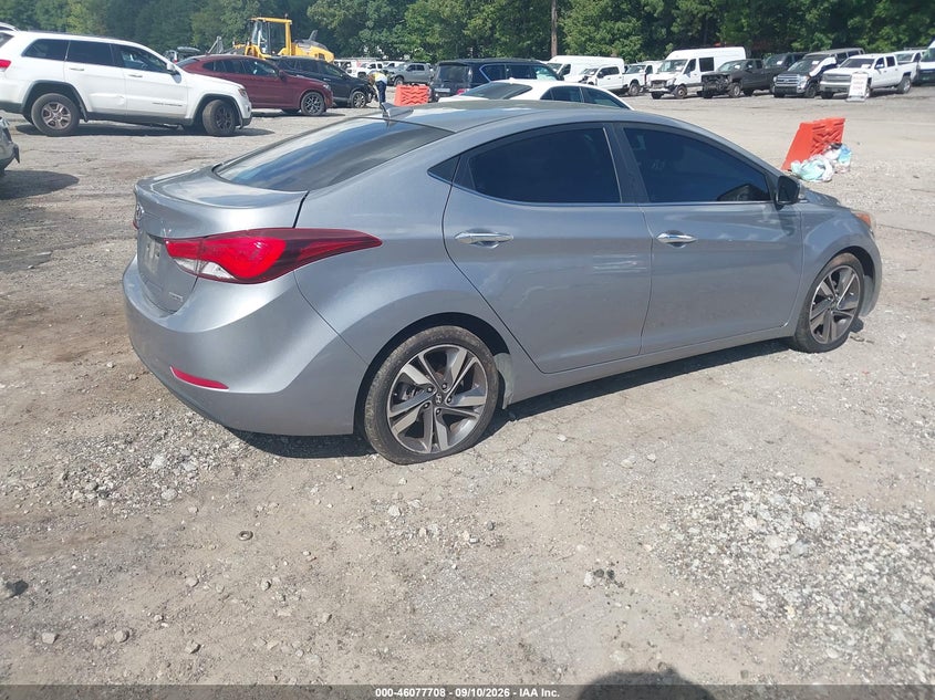 Vin: kmhdh4ae1fu353355, lot: 46577255, hyundai elantra limited 20154
