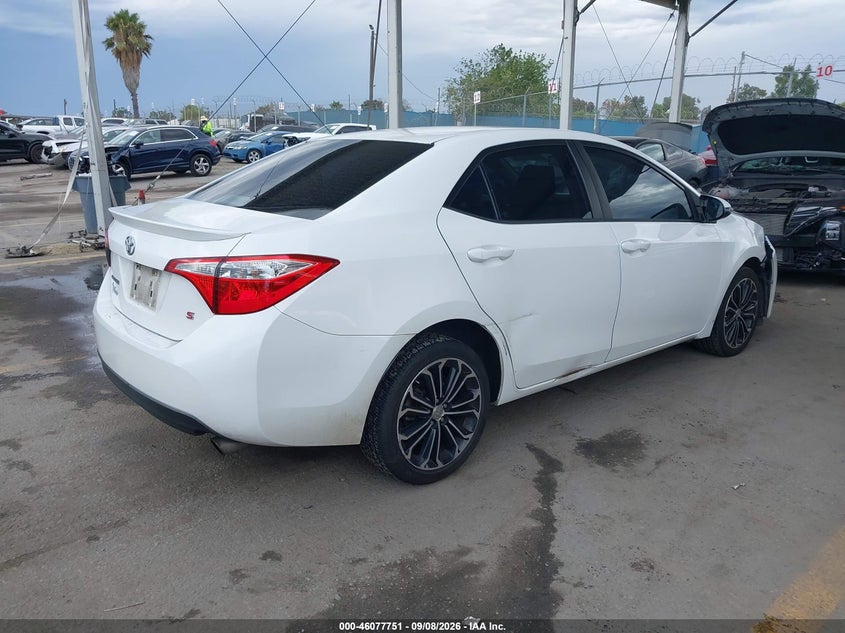 Vin: 5yfburhexgp522362, lot: 46577298, toyota corolla s plus 20164