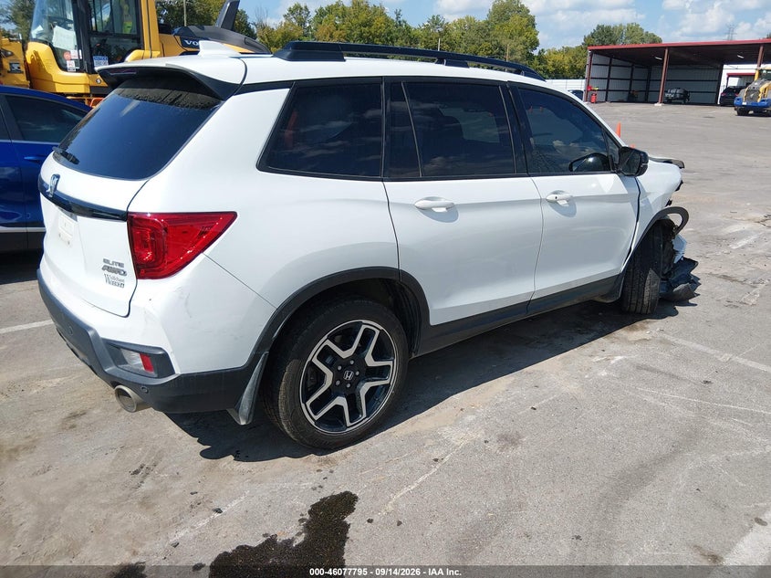 Vin: 5fnyf8h08pb000358, lot: 46577342, honda passport awd elite 20234