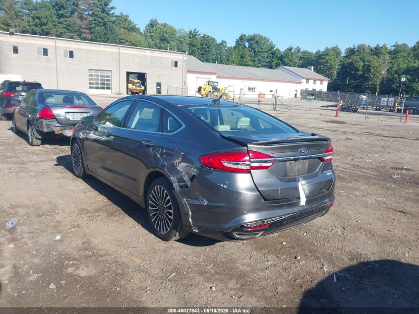 Vin: 3fa6p0d95jr242370, lot: 46577390, ford fusion titanium 20183