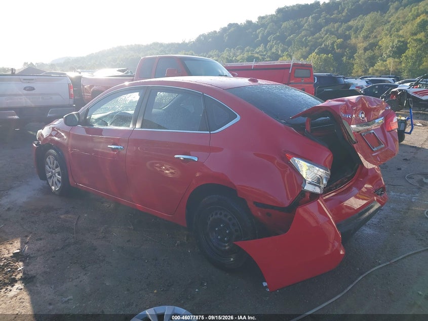 Vin: 3n1ab7apxgy339273, lot: 46577422, nissan sentra sv 20163