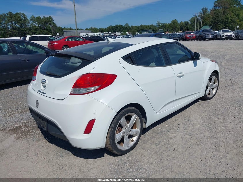 Vin: kmhtc6adxdu088333, lot: 46577423, hyundai veloster base w/gray 20134