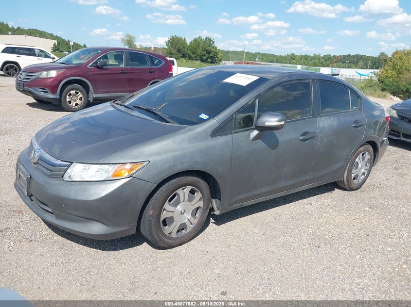 2012 HONDA CIVIC HYBRID auction photo 2
