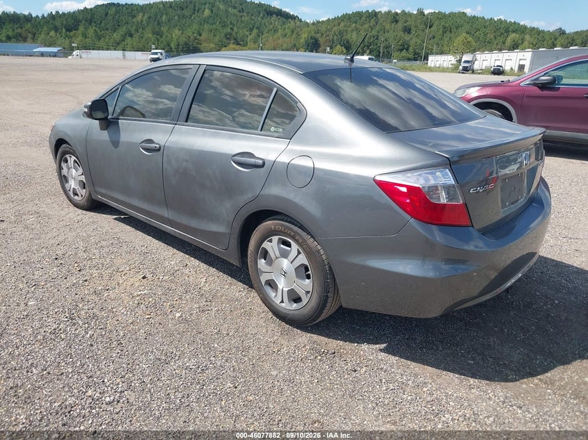 2012 HONDA CIVIC HYBRID auction photo 3