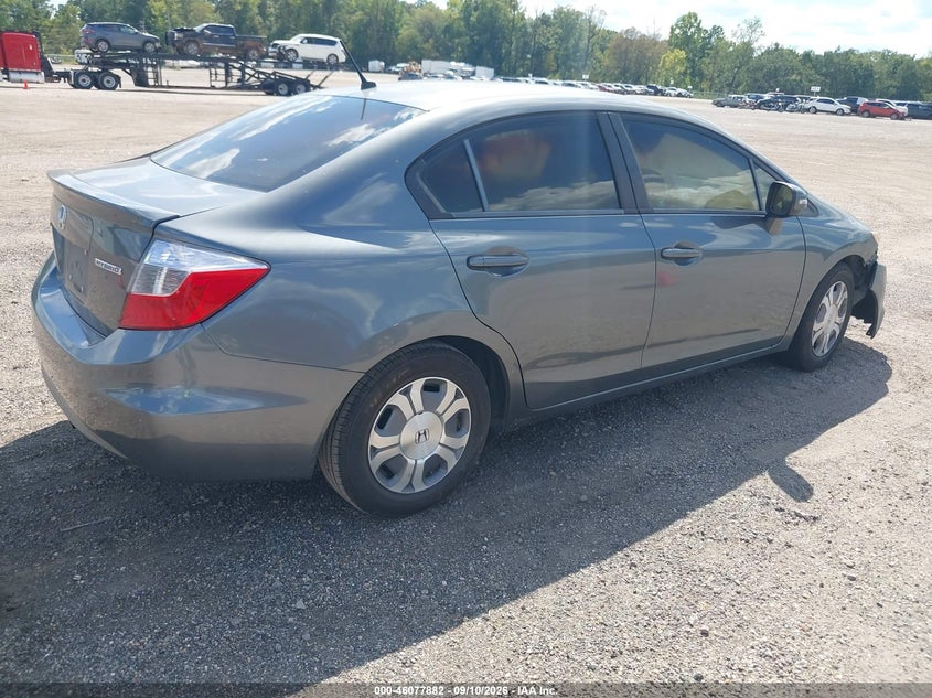 2012 HONDA CIVIC HYBRID auction photo 4