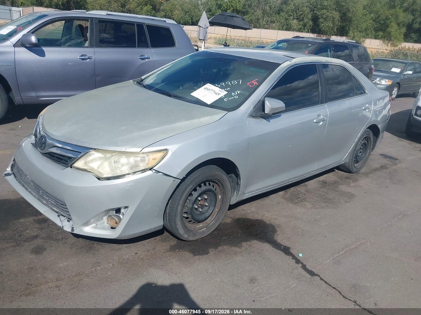 Vin: 4t1bf1fk5cu039987, lot: 46577492, toyota camry le 20122