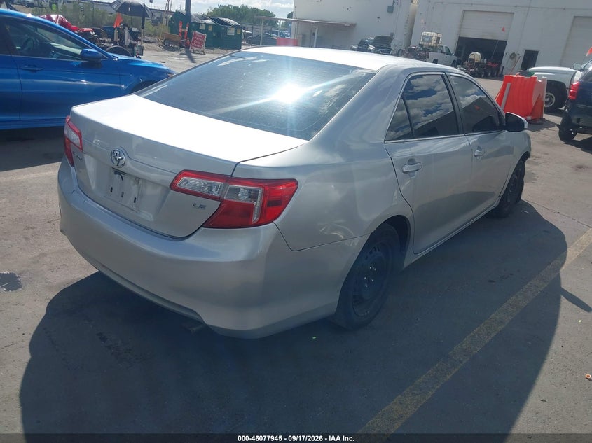 Vin: 4t1bf1fk5cu039987, lot: 46577492, toyota camry le 20124