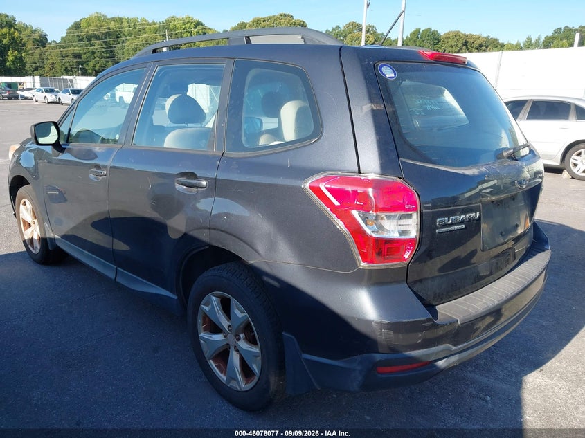 2015 SUBARU FORESTER auction photo 3