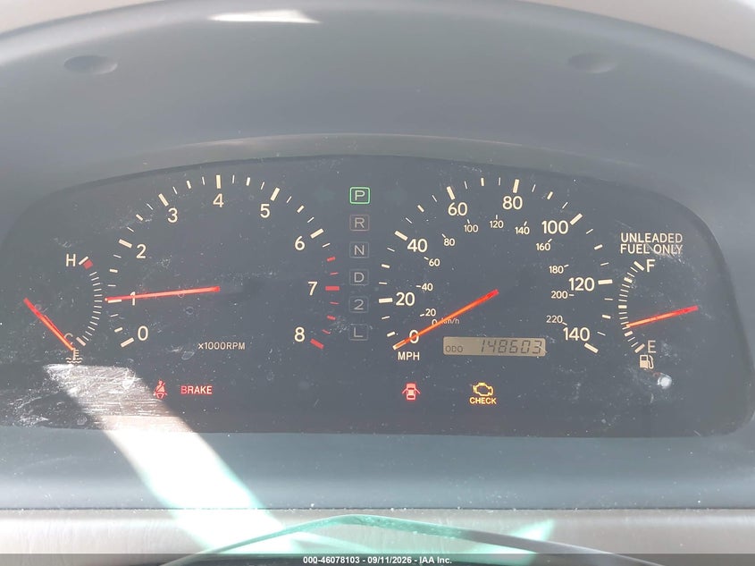 LEXUS ES 300 1998 VIN JT8BF28G7W0142633