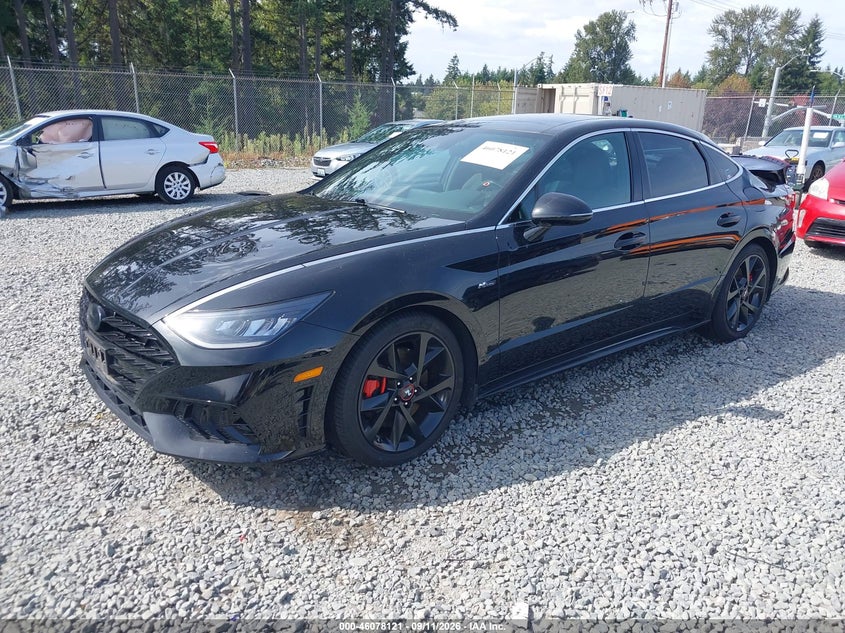 Vin: 5npek4jc1nh146448, lot: 46577668, hyundai sonata n line night edition 20222