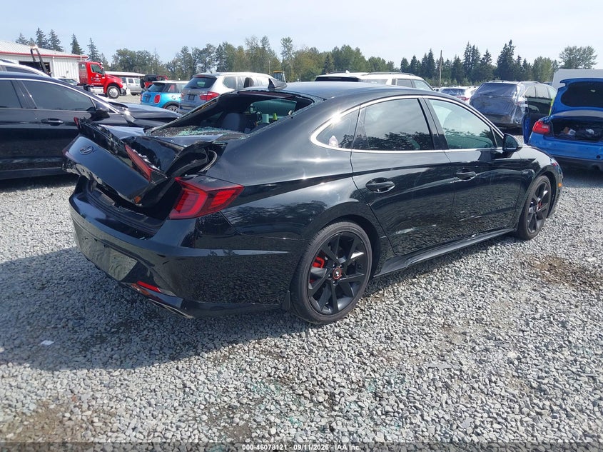 Vin: 5npek4jc1nh146448, lot: 46577668, hyundai sonata n line night edition 20224