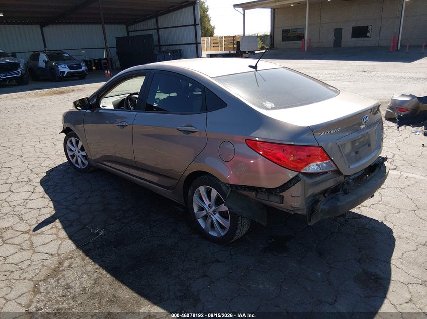 Vin: kmhcu4ae6du580643, lot: 46577739, hyundai accent gls 20133