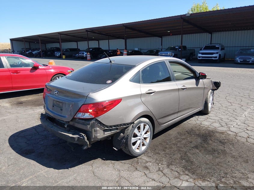 Vin: kmhcu4ae6du580643, lot: 46577739, hyundai accent gls 20134