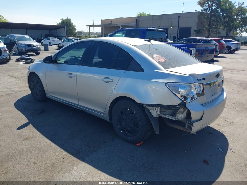 Vin: 1g1pa5sg7d7108351, lot: 46577744, chevrolet cruze ls auto 20133